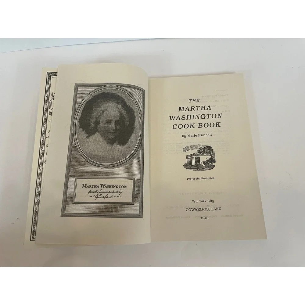 The Martha Washington Cook Book Marie Kimball | Vintage Hardcover History